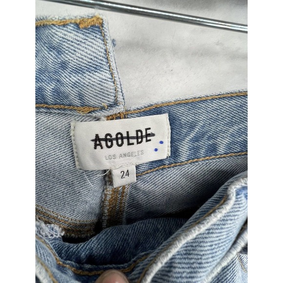 Agolde Criss Cross Straight Jeans Size 24 in Dimension - Picture 7 of 11